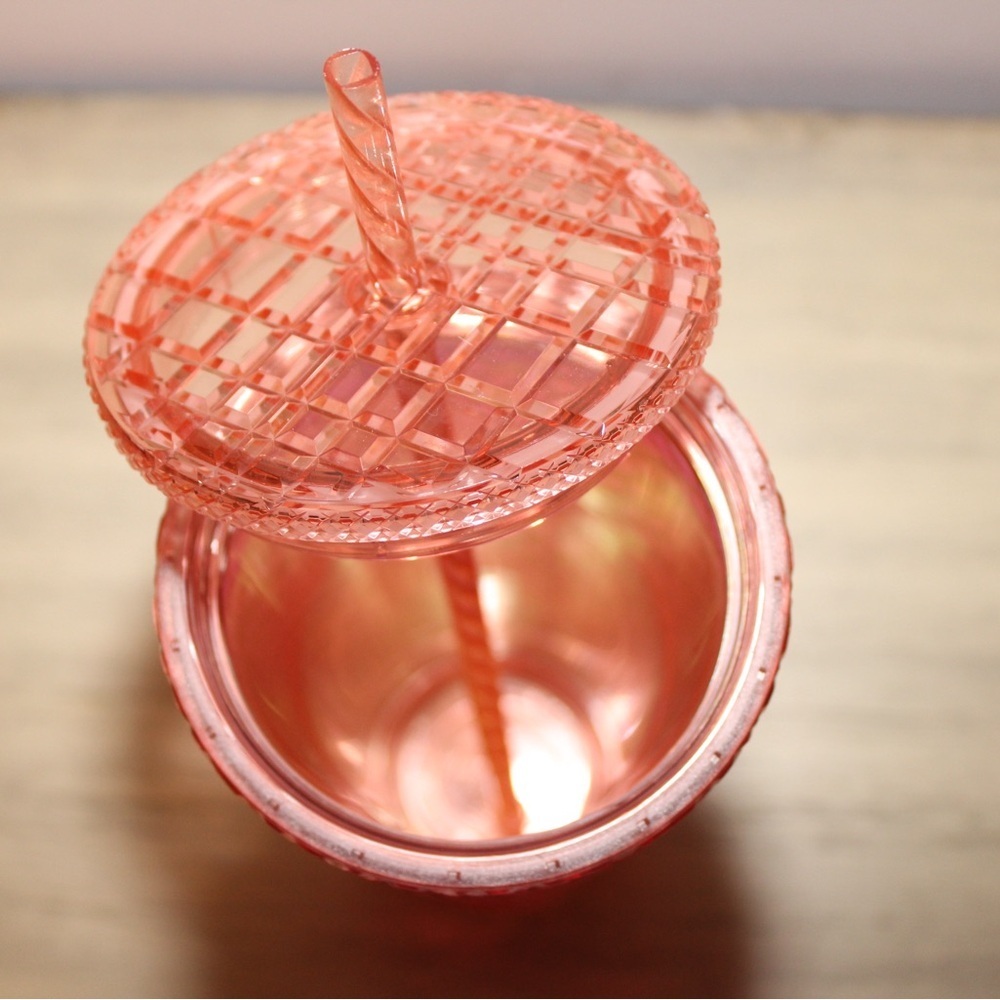 Starbucks 2021 Holiday Jeweled Studded Rose Gold 24oz Tumbler Cold Cup - Picture 5 of 6